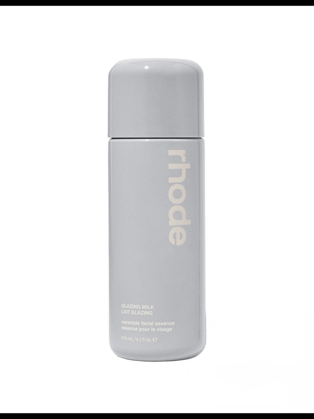 Rhode Glazing Milk Ceramic Facial Essence – Light Gray Bottle